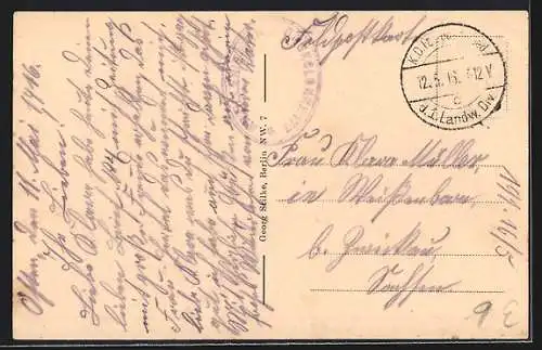 AK Mitau, Poststrasse