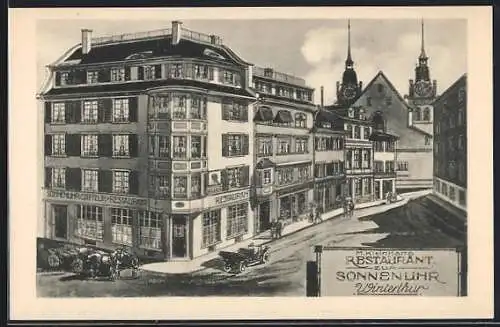 AK Winterthur, Restaurant zur Sonnenuhr, Bes. M. Kleinhans