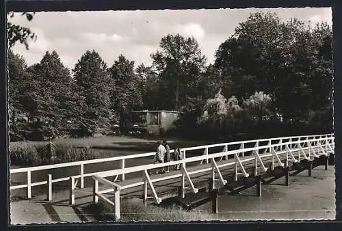 AK Rendsburg, Weisse Brücke und Gaststätte Milchbar