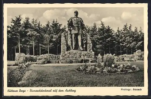 AK Ascheffel, Bismarckdenkmal auf dem Aschberg