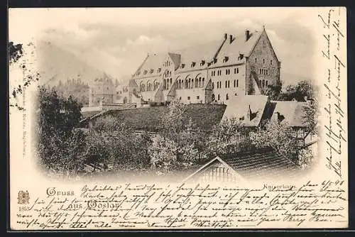 AK Goslar, Blick zum Kaiserhaus