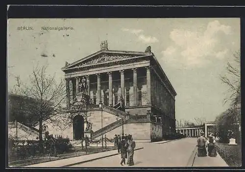 AK Berlin, Blick zur Nationalgalerie