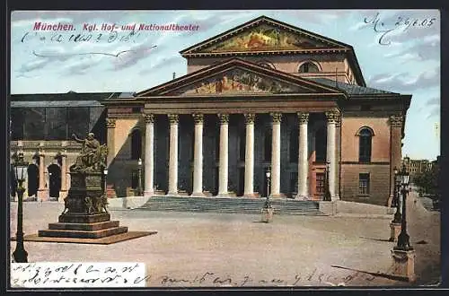 AK München, Das kgl. Hof- und Nationaltheater