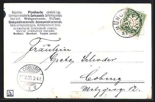 AK München, Das kgl. Hof- und Nationaltheater