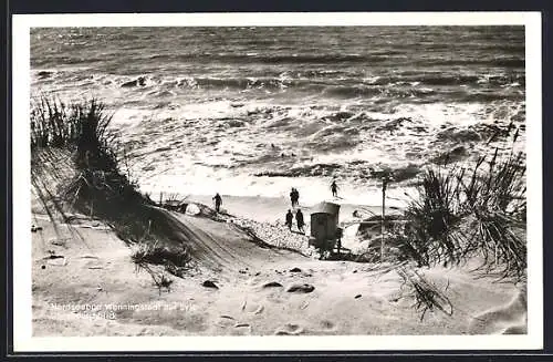 AK Wenningstedt auf Sylt, Nordseebad, Dünendurchblick