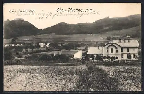 AK Ober-Piesting /N.-Oe., Ruine Starhemberg