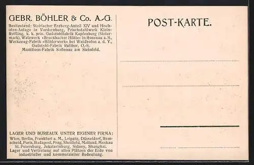 AK Kapfenberg, Gussstahlwerk Gebr. Böhler & Co. A. -G., Guss des Tiegelgussstahles in Coquillen