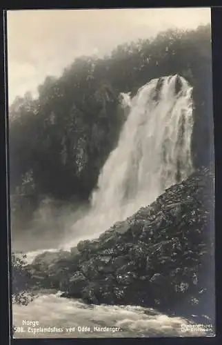 AK Norge, Espelandsfoss ved Odde, Hardanger, Wasserfall