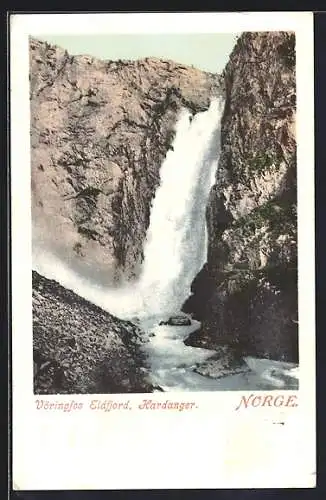 AK Hardanger /Norge, Vöringfos Eidfjord, Wasserfall