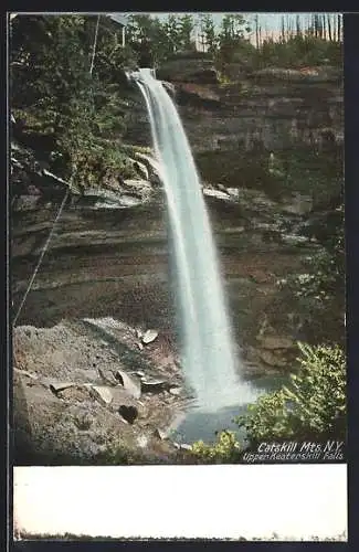 AK Catskill Mts., Upper Kaaterskill Falls, Wasserfall