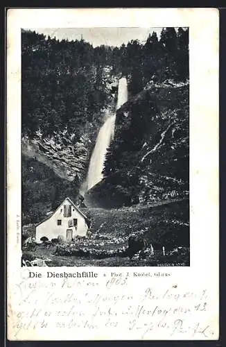 AK Die Diesbachfälle, Wasserfall