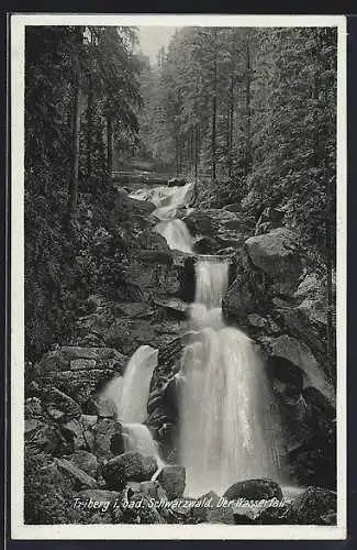 AK Triberg i. bad. Schwarzwald, Der Wasserfall