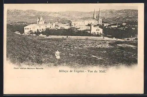 AK Abbaye de Frigolet, Vue du Midi