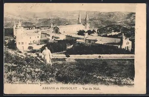 AK Abbaye de Frigolet, Vue du Midi