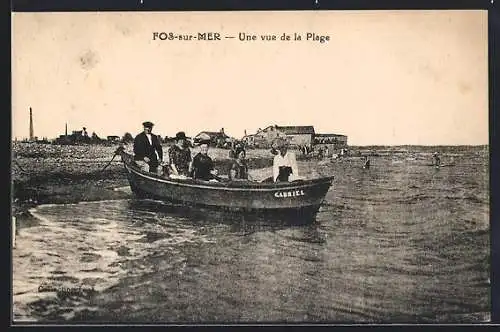 AK Fos-sur-Mer, Une vue de la Plage