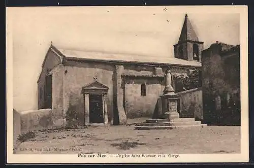 AK Fos-sur-Mer, L`église Saint Sauveur et la Vierge