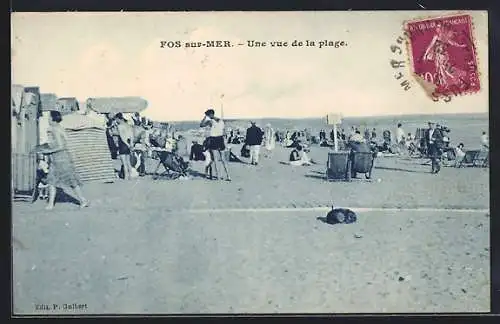 AK Fos-sur-Mer, Une vue de la plage