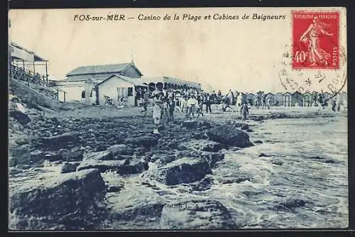 AK Fos-sur-Mer, Casino de la Plage et Cabines de Baigneurs