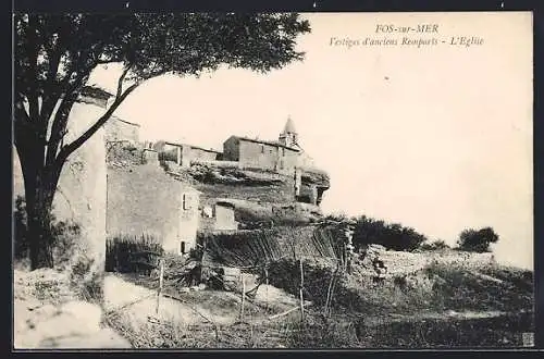 AK Fos-sur-Mer, Vestiges d`anciens remparts, L`Église