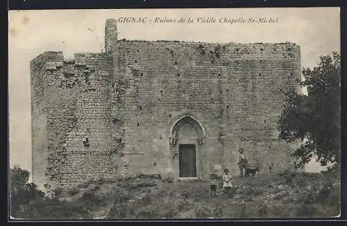 AK Gignac, Ruines de la Vieille Chapelle St-Michel