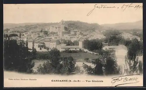 AK Gardanne, Vue générale du village