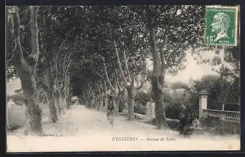 AK Eyguières, Avenue de Salon