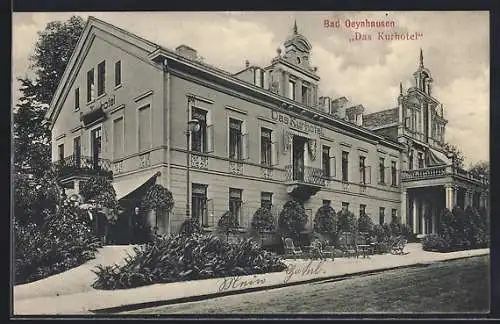 AK Bad Oeynhausen, Das Kurhotel mit Garten