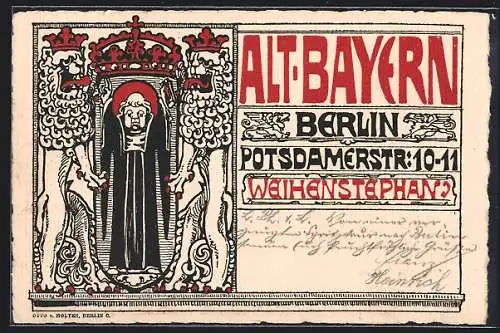 AK Berlin-Tiergarten, Gasthaus Alt Bayern, Potsdamerstrasse 10-11