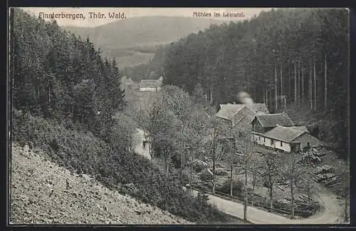 AK Finsterbergen /Thür. Wald, Mühlen im Leinatal