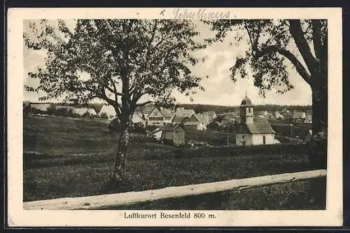 AK Besenfeld, Teilansicht mit Kapelle