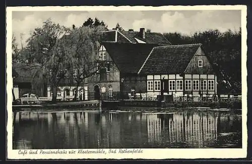 AK Helfern bei Bad Rothenfelde, Cafe und Pensionshaus zur Klostermühle