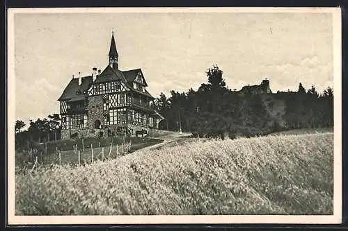 AK Marburg, Burgruine Frauenberg, Restauration und Luftkurhaus