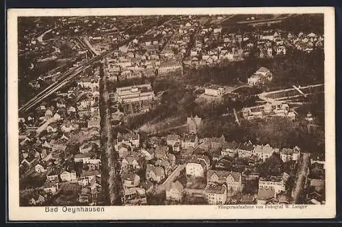 AK Bad Oeynhausen, Stadtansicht vom Flugzeug aus