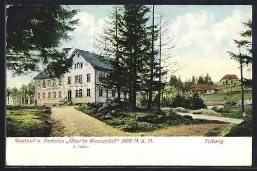 AK Triberg, Gasthof und Pension Überm Wasserfall