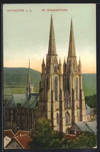 AK Marburg / Lahn, St. Elisabethkirche