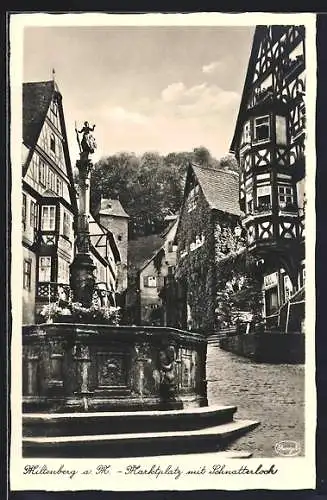 AK Miltenberg a. M., Marktplatz mit Schnatterloch