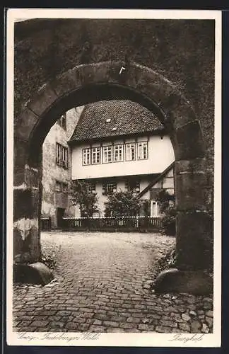 AK Iburg im Teutoburger Wald, Motiv vom Burghof