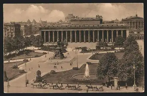 AK Berlin, Lustgarten und Museum von oben gesehen