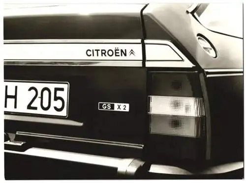 Fotografie Auto Citroen GS X2, Heck-Detail, Werkfoto