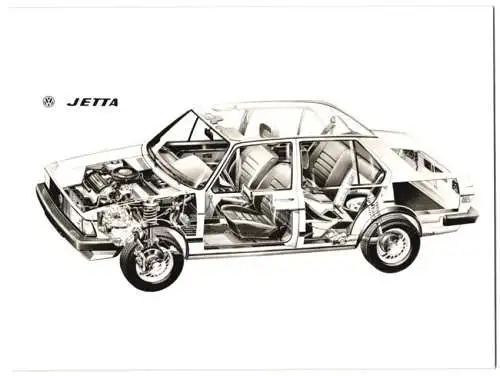 Fotografie Auto Volkswagen VW Jetta, PKW Schnittdarstellung, Werkfoto