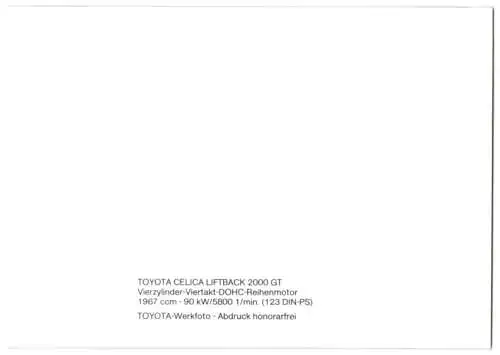 Fotografie Auto Toyota Celica Liftback 2000 GT, Innenraum, Werkfoto