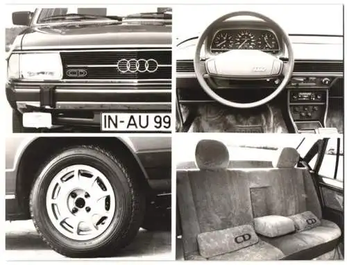 Fotografie Auto Audi 100 CD, verschiedene Ansichten, Werkfoto