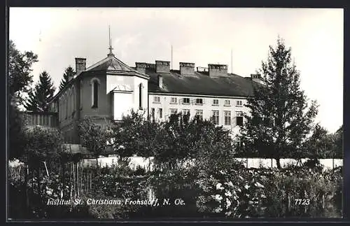 AK Frohsdorf, Institut St. Christiana mit Garten