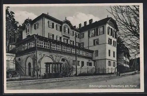 AK Rosenburg am Kamp, Erholungsheim mit Strasse