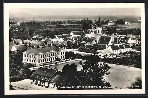 AK Traismauer, Teilansicht mit Kirche