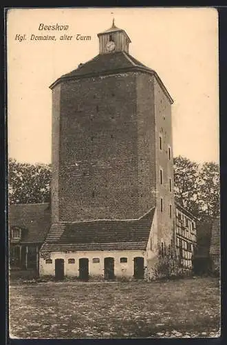 AK Beeskow, Kgl. Domaine, Alter Turm