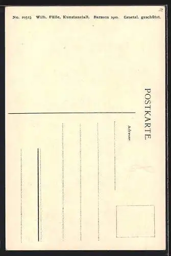 AK Düsseldorf, Gasthof von A. Fenster und niederrheinische Backsteinhäuser, Kurzestrasse 7-9