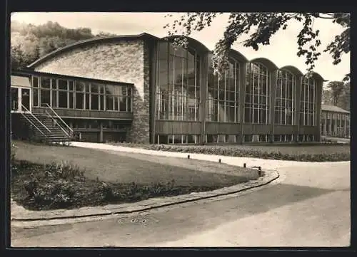 AK Saarbrücken, Sporthochschule, grosse Spielhalle und Mensa