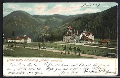 AK Semmering, Grand Hotel Erzherzog Johann