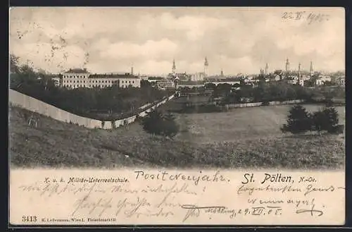 AK St. Pölten /N.-Ö., K. u. K. Militär-Unterrealschule